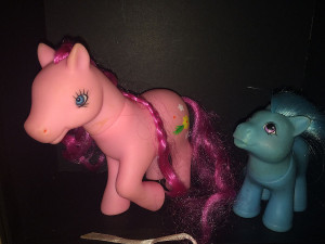 Pink Phony and Lucky the Stallion